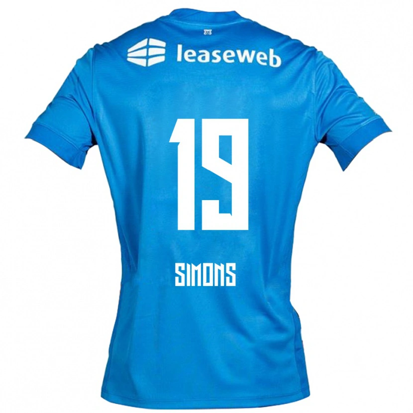 Danxen Kvinnor Saviola Simons #19 Blå Vit Bortatröja Matchtröjor 2025/26 Tröjor T-Tröja