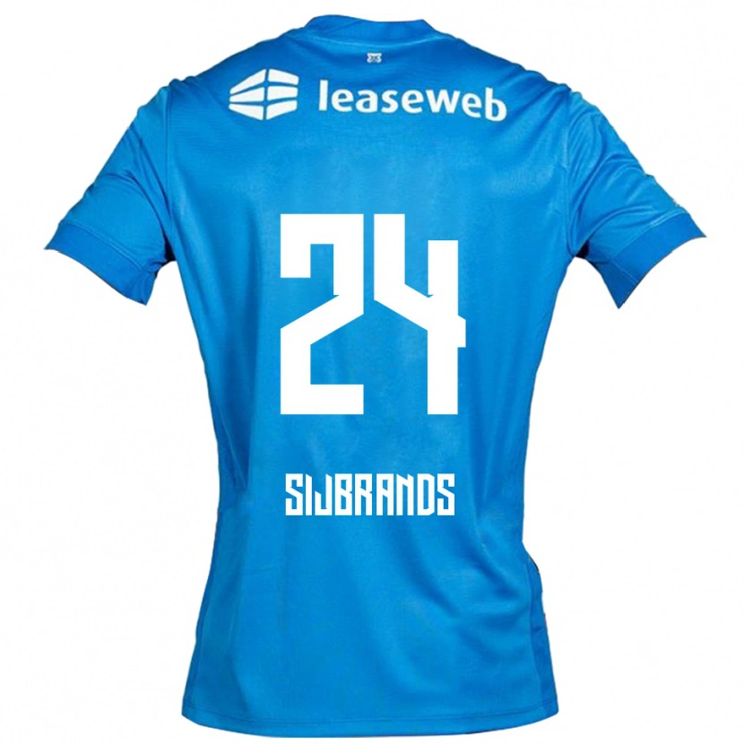 Danxen Kvinnor Julian Sijbrands #24 Blå Vit Bortatröja Matchtröjor 2025/26 Tröjor T-Tröja