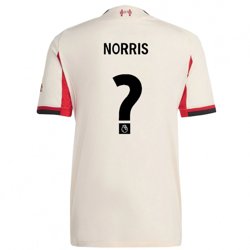 Danxen Kvinnor James Norris #0 Vit Svart Bortatröja Matchtröjor 2025/26 Tröjor T-Tröja