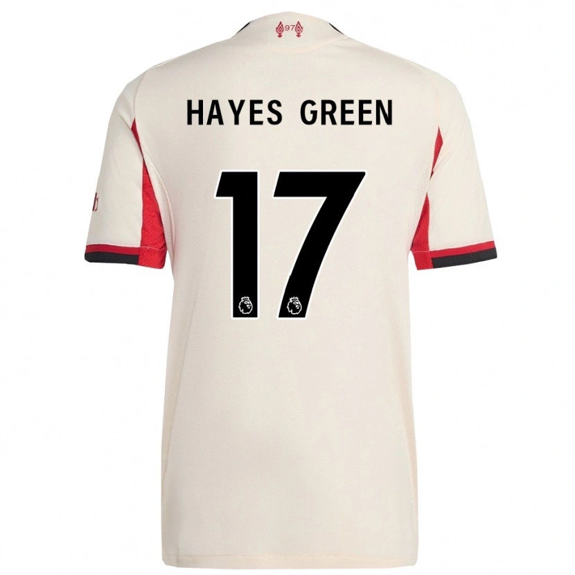 Danxen Kvinnor Charlie Hayes-Green #17 Vit Svart Bortatröja Matchtröjor 2025/26 Tröjor T-Tröja
