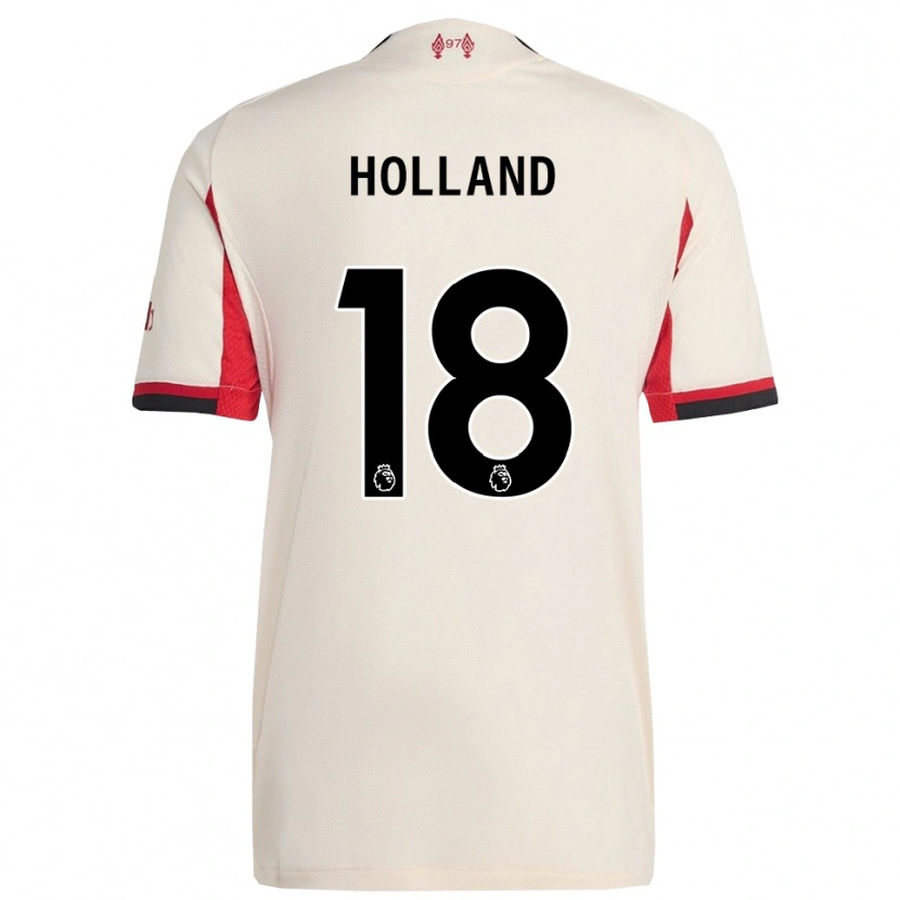 Danxen Kvinnor Ceri Holland #18 Vit Svart Bortatröja Matchtröjor 2025/26 Tröjor T-Tröja