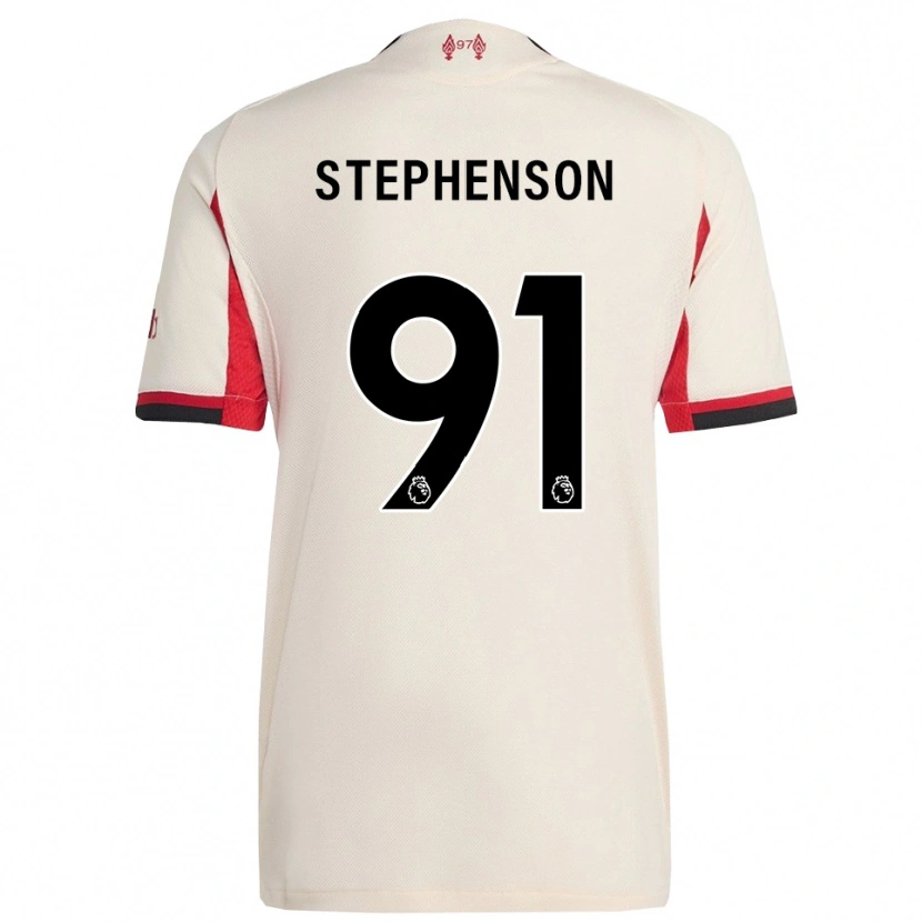 Danxen Kvinnor Luca Stephenson #91 Vit Svart Bortatröja Matchtröjor 2025/26 Tröjor T-Tröja