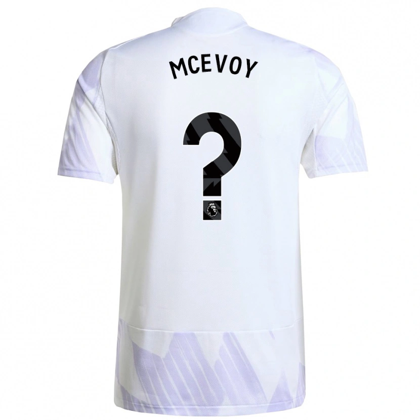 Danxen Kvinnor Jay Mcevoy #0 Vit Lila Lila Bortatröja Matchtröjor 2025/26 Tröjor T-Tröja