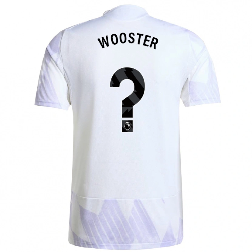 Danxen Kvinnor Tom Wooster #0 Vit Lila Lila Bortatröja Matchtröjor 2025/26 Tröjor T-Tröja