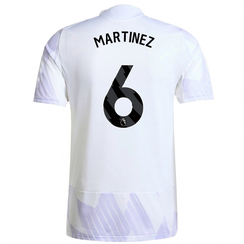 Danxen Kvinnor Lisandro Martínez #6 Vit Lila Lila Bortatröja Matchtröjor 2025/26 Tröjor T-Tröja