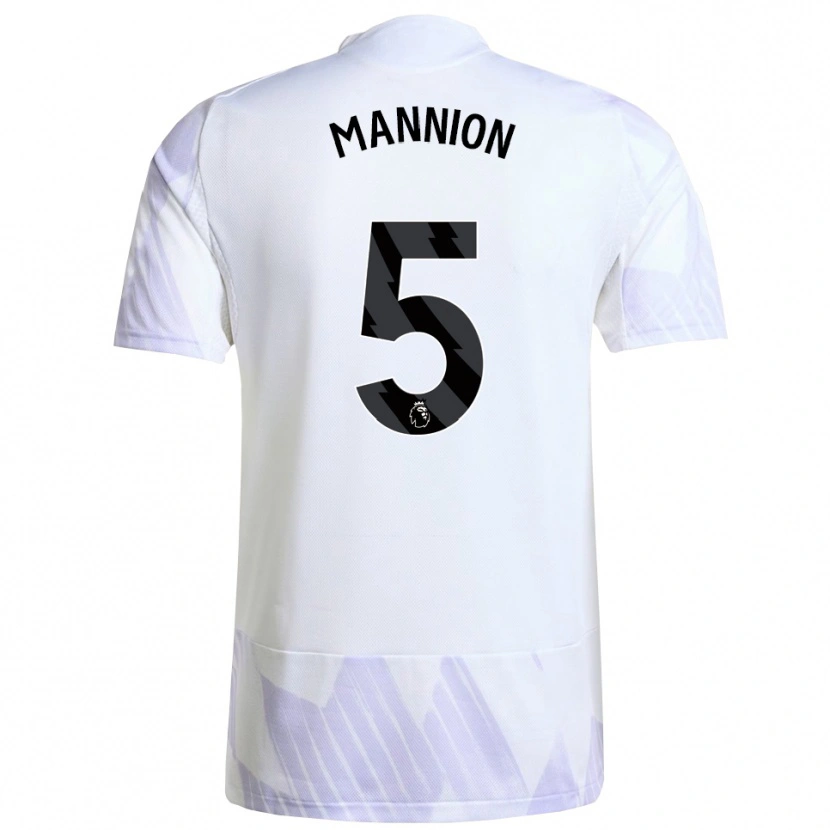 Danxen Kvinnor Aoife Mannion #5 Vit Lila Lila Bortatröja Matchtröjor 2025/26 Tröjor T-Tröja