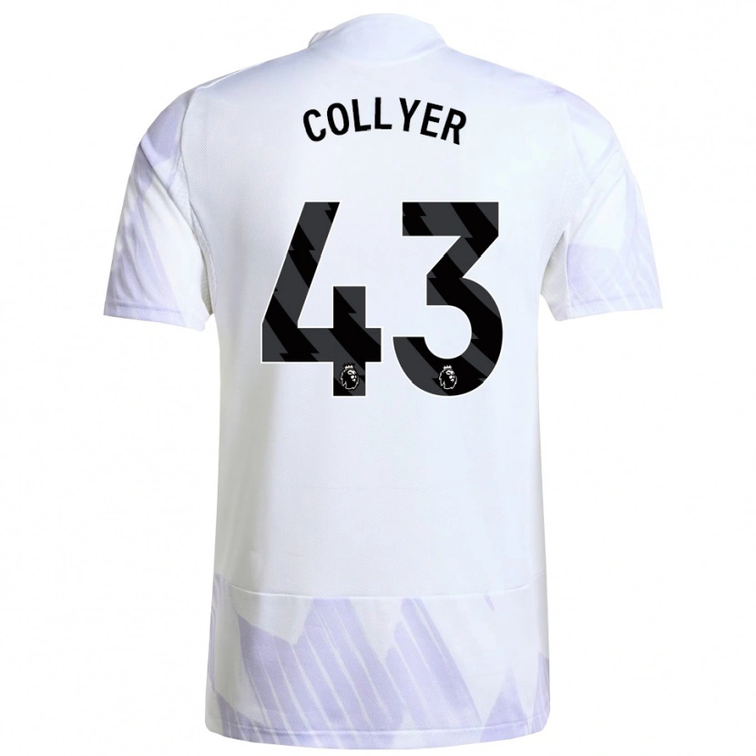 Danxen Kvinnor Toby Collyer #43 Vit Lila Lila Bortatröja Matchtröjor 2025/26 Tröjor T-Tröja