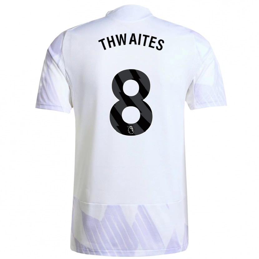 Danxen Kvinnor Jim Thwaites #8 Vit Lila Lila Bortatröja Matchtröjor 2025/26 Tröjor T-Tröja