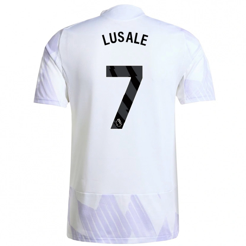 Danxen Kvinnor Samuel Lusale #7 Vit Lila Lila Bortatröja Matchtröjor 2025/26 Tröjor T-Tröja