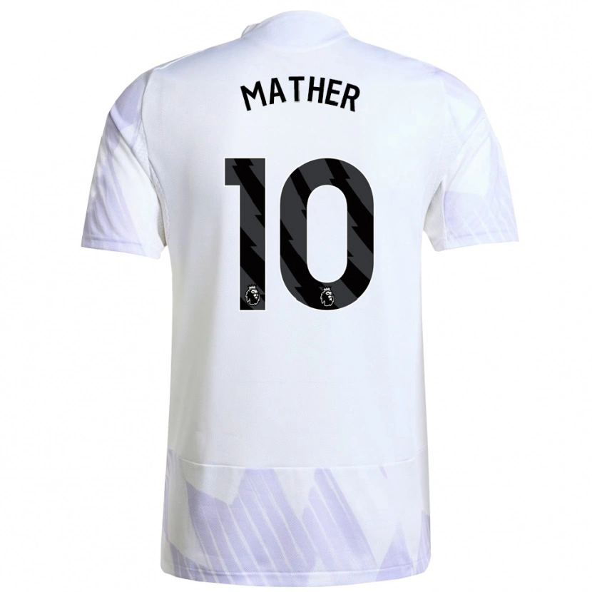 Danxen Kvinnor Sam Mather #10 Vit Lila Lila Bortatröja Matchtröjor 2025/26 Tröjor T-Tröja