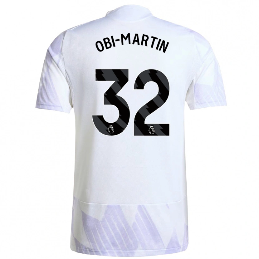 Danxen Kvinnor Chido Obi #32 Vit Lila Lila Bortatröja Matchtröjor 2025/26 Tröjor T-Tröja