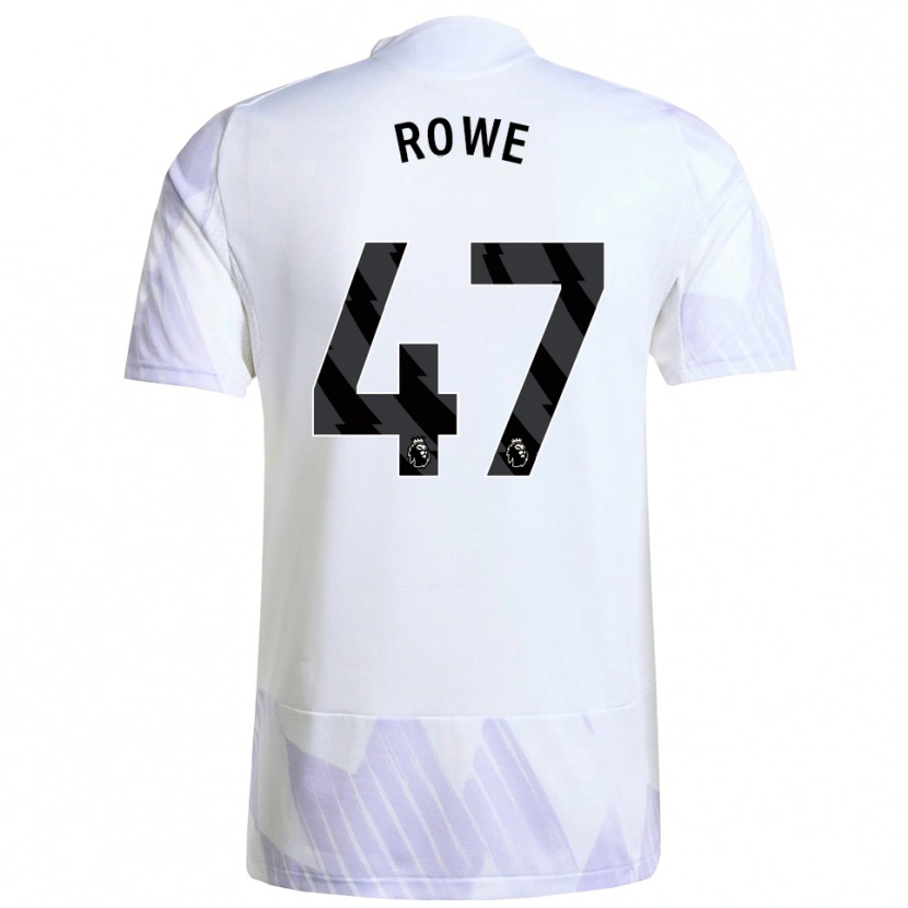 Danxen Kvinnor Tommy Rowe #47 Vit Lila Lila Bortatröja Matchtröjor 2025/26 Tröjor T-Tröja