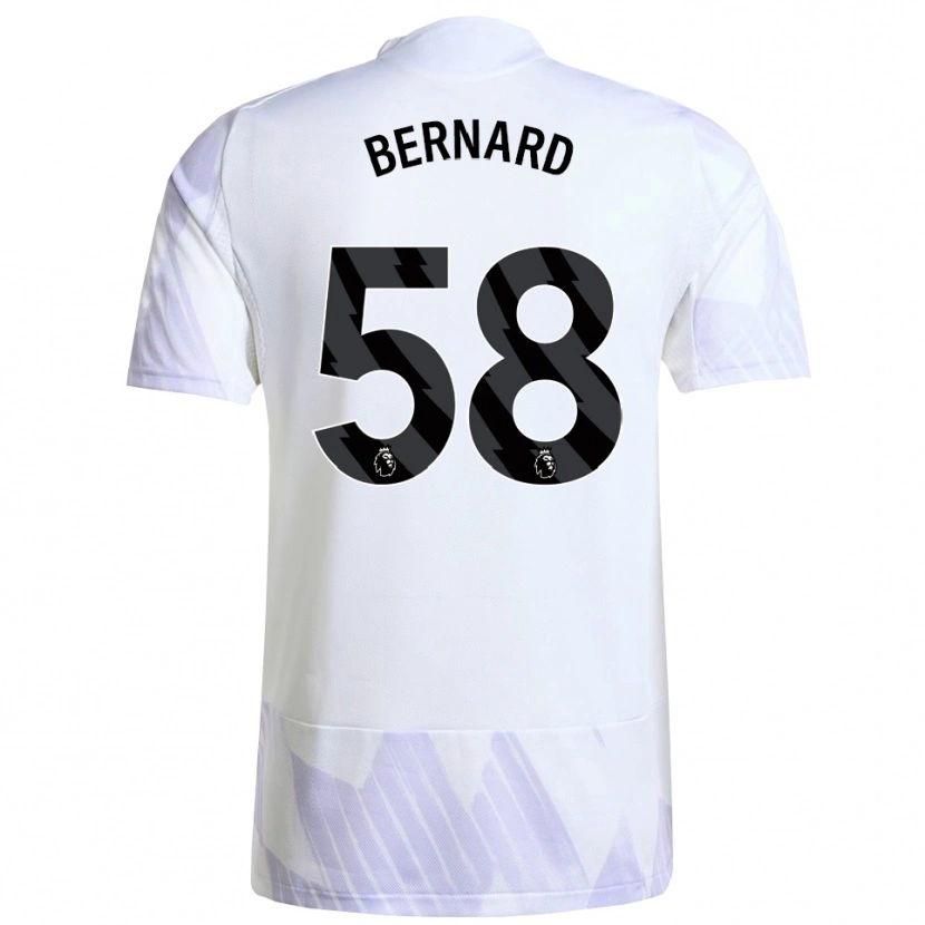 Danxen Kvinnor Bernard #58 Vit Lila Lila Bortatröja Matchtröjor 2025/26 Tröjor T-Tröja
