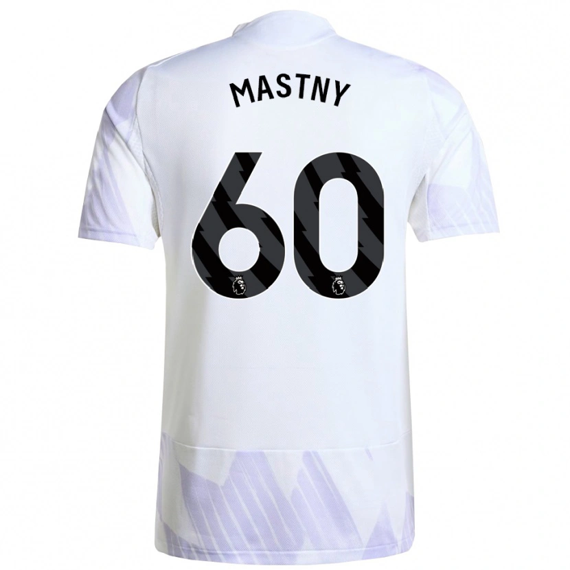 Danxen Kvinnor Ondrej Mastny #60 Vit Lila Lila Bortatröja Matchtröjor 2025/26 Tröjor T-Tröja