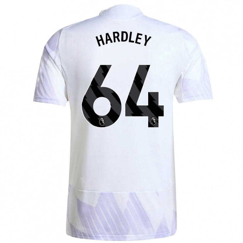 Danxen Kvinnor Bjorn Hardley #64 Vit Lila Lila Bortatröja Matchtröjor 2025/26 Tröjor T-Tröja