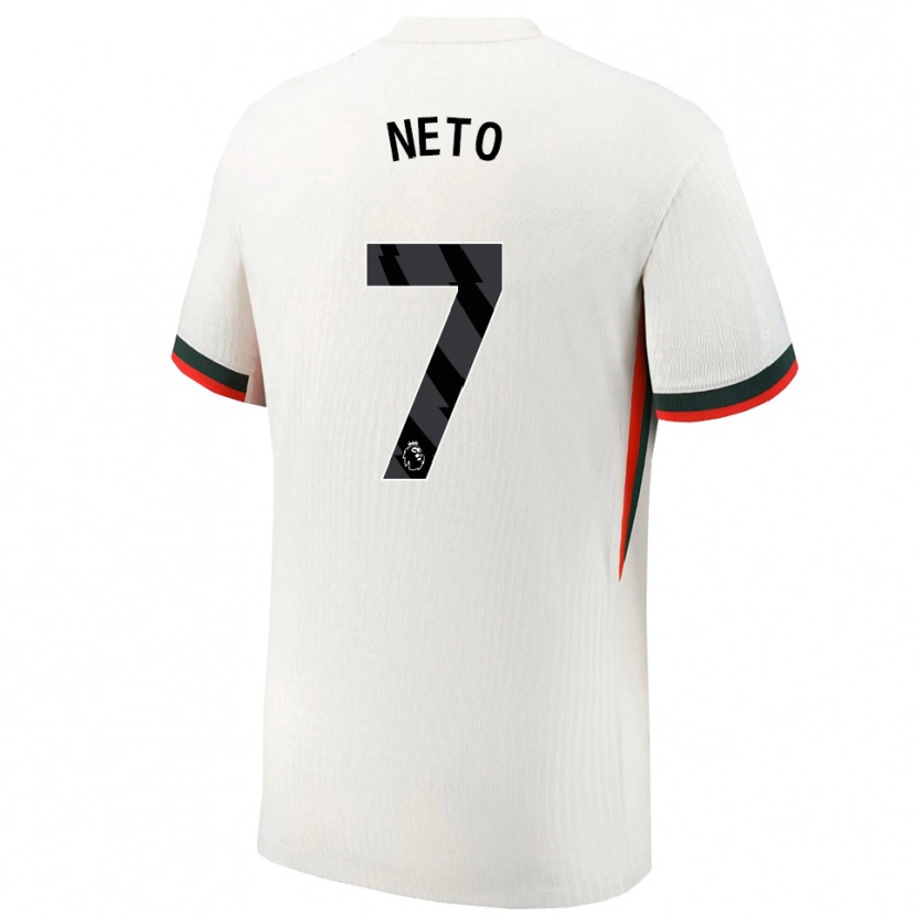 Danxen Kvinnor Pedro Neto #7 Vit Grön Bortatröja Matchtröjor 2025/26 Tröjor T-Tröja