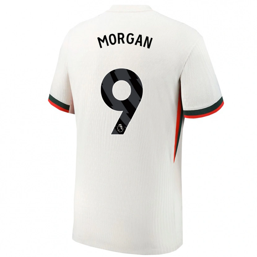 Danxen Kvinnor Jimmy-Jay Morgan #9 Vit Grön Bortatröja Matchtröjor 2025/26 Tröjor T-Tröja
