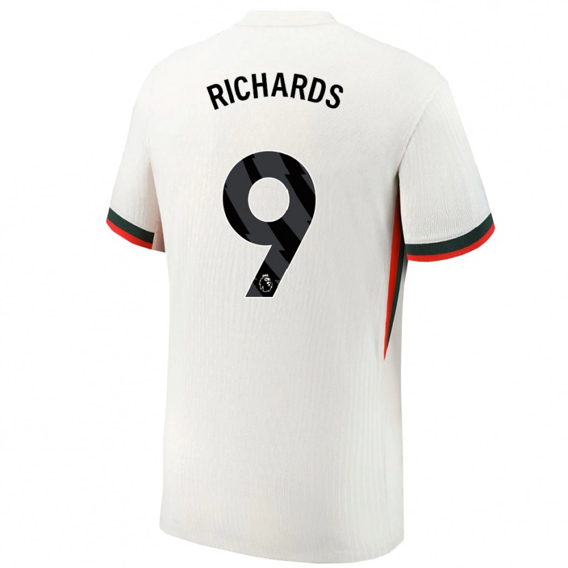 Danxen Kvinnor Dujuan Richards #9 Vit Grön Bortatröja Matchtröjor 2025/26 Tröjor T-Tröja