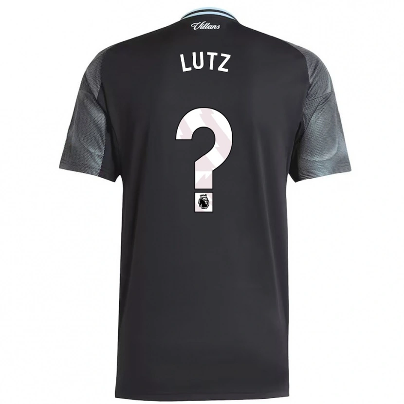 Danxen Kvinnor Charlie Lutz #0 Svart Himmelsblå Bortatröja Matchtröjor 2025/26 Tröjor T-Tröja