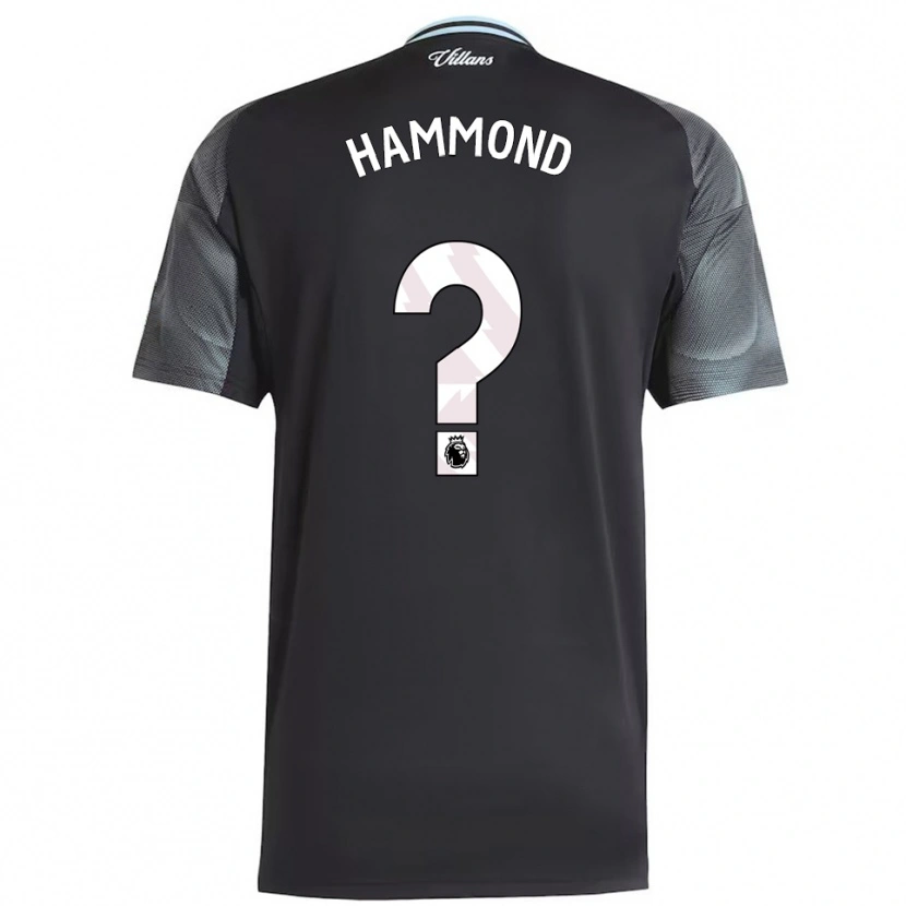 Danxen Kvinnor Alex Hammond #0 Svart Himmelsblå Bortatröja Matchtröjor 2025/26 Tröjor T-Tröja