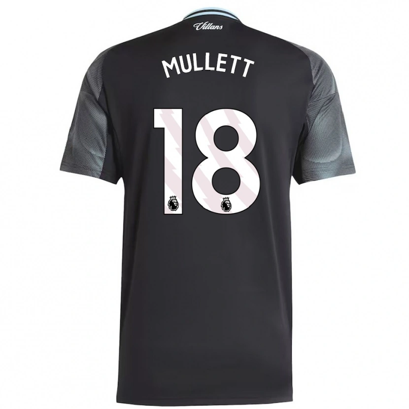Danxen Kvinnor Georgia Mullett #18 Svart Himmelsblå Bortatröja Matchtröjor 2025/26 Tröjor T-Tröja