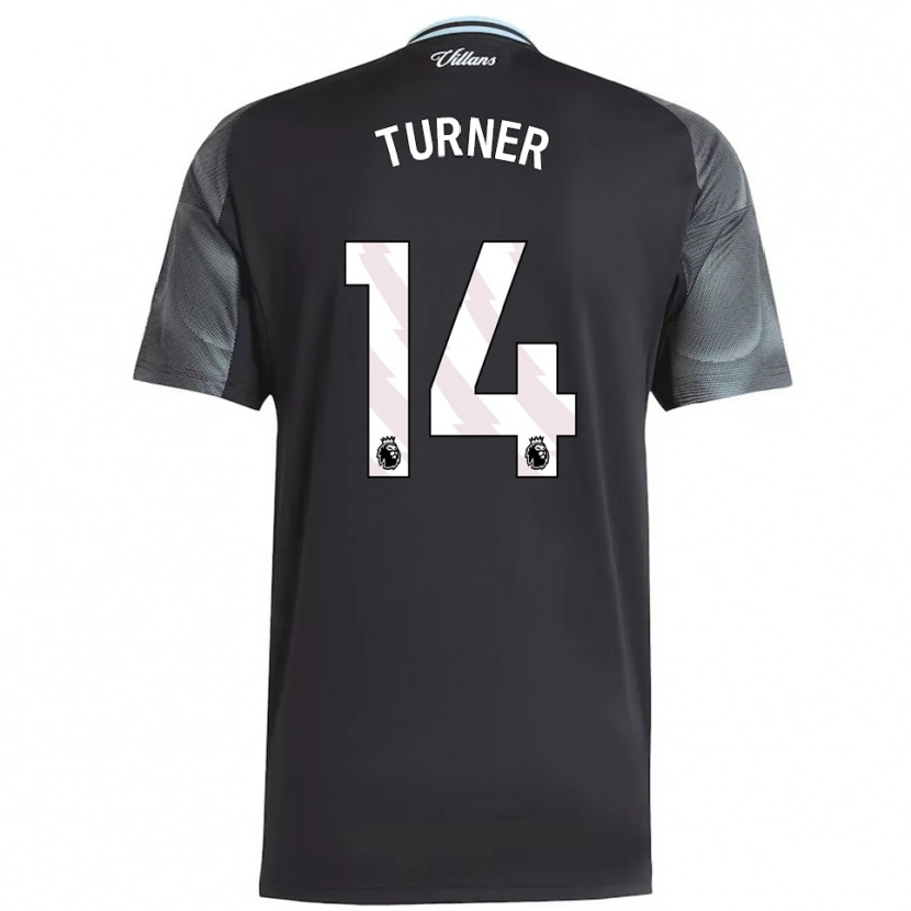 Danxen Kvinnor Danielle Turner #14 Svart Himmelsblå Bortatröja Matchtröjor 2025/26 Tröjor T-Tröja