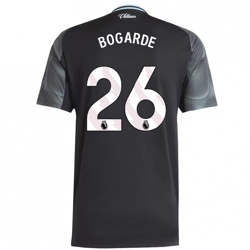 Danxen Kvinnor Lamare Bogarde #26 Svart Himmelsblå Bortatröja Matchtröjor 2025/26 Tröjor T-Tröja
