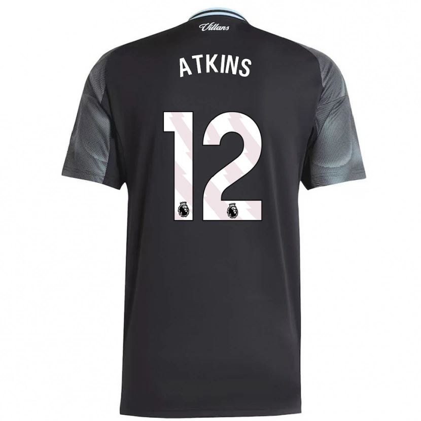 Danxen Kvinnor Clay Atkins #12 Svart Himmelsblå Bortatröja Matchtröjor 2025/26 Tröjor T-Tröja