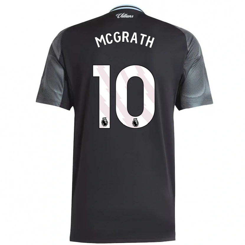 Danxen Kvinnor Jack Mcgrath #10 Svart Himmelsblå Bortatröja Matchtröjor 2025/26 Tröjor T-Tröja