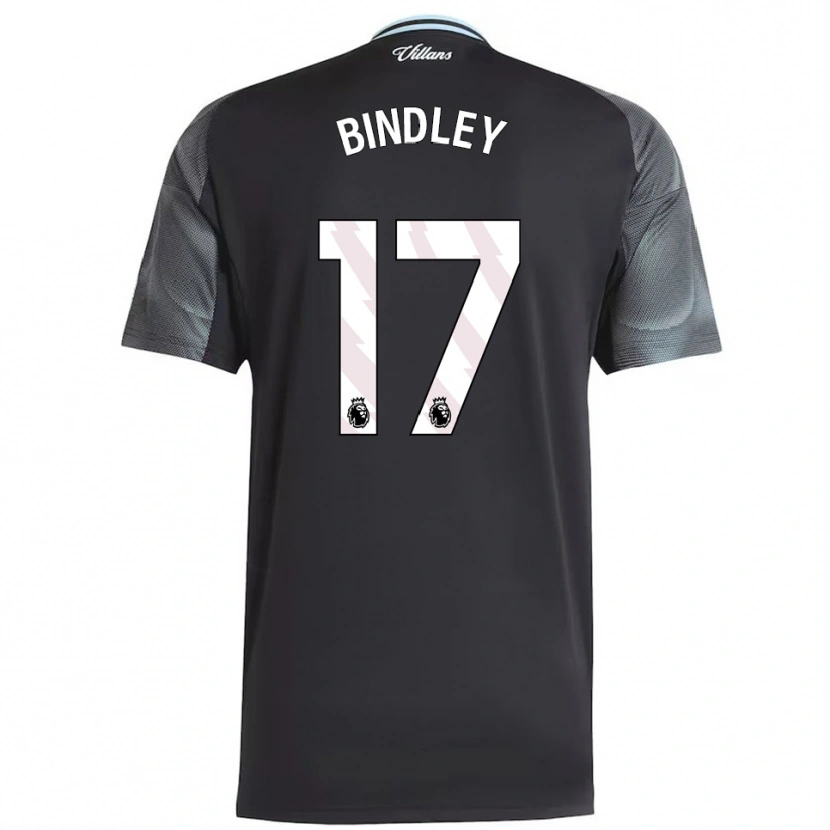 Danxen Kvinnor Oliver Bindley #17 Svart Himmelsblå Bortatröja Matchtröjor 2025/26 Tröjor T-Tröja