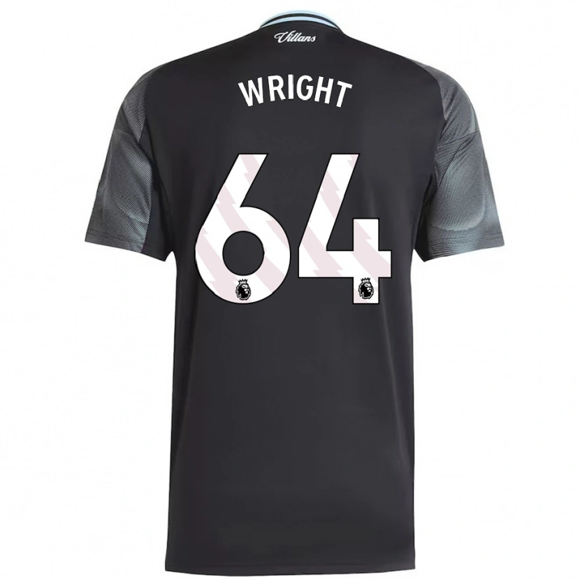 Danxen Kvinnor James Wright #64 Svart Himmelsblå Bortatröja Matchtröjor 2025/26 Tröjor T-Tröja