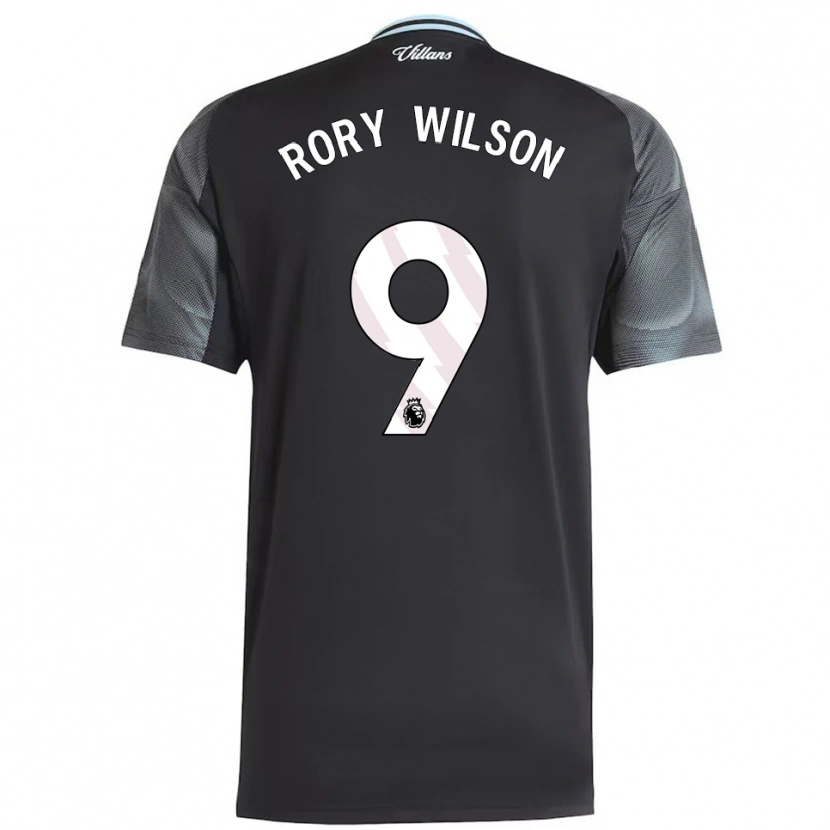 Danxen Kvinnor Rory Wilson #9 Svart Himmelsblå Bortatröja Matchtröjor 2025/26 Tröjor T-Tröja