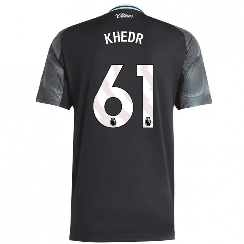 Danxen Kvinnor Omar Khedr #61 Svart Himmelsblå Bortatröja Matchtröjor 2025/26 Tröjor T-Tröja
