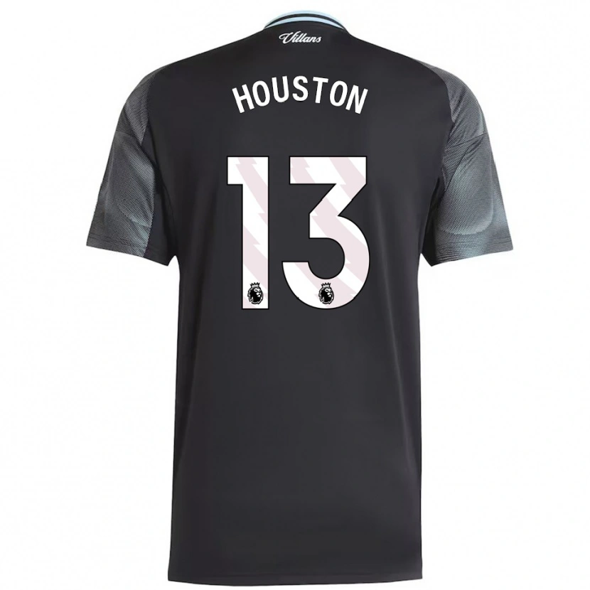Danxen Kvinnor Theo Houston #13 Svart Himmelsblå Bortatröja Matchtröjor 2025/26 Tröjor T-Tröja