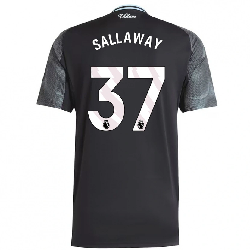 Danxen Kvinnor Lydia Sallaway #37 Svart Himmelsblå Bortatröja Matchtröjor 2025/26 Tröjor T-Tröja