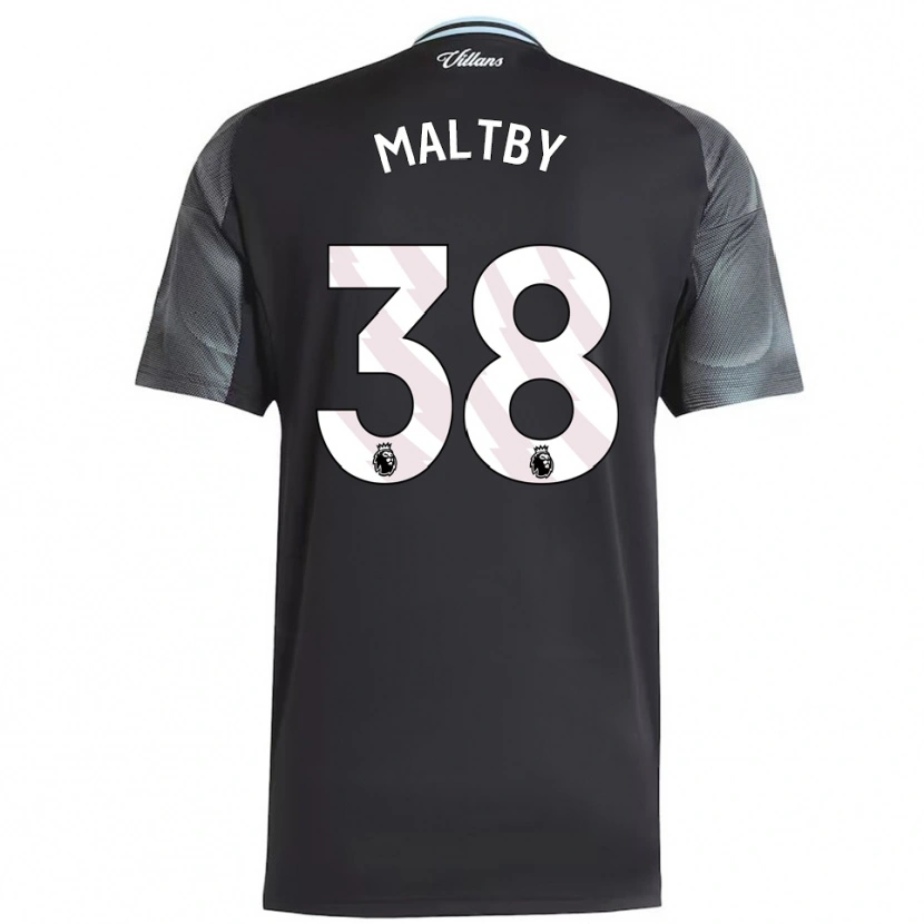 Danxen Kvinnor Rachel Maltby #38 Svart Himmelsblå Bortatröja Matchtröjor 2025/26 Tröjor T-Tröja