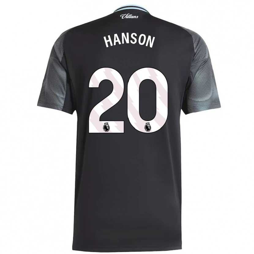 Danxen Kvinnor Kirsty Hanson #20 Svart Himmelsblå Bortatröja Matchtröjor 2025/26 Tröjor T-Tröja
