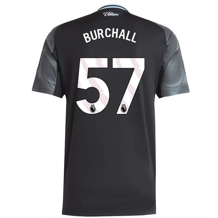 Danxen Kvinnor Ajani Burchall #57 Svart Himmelsblå Bortatröja Matchtröjor 2025/26 Tröjor T-Tröja