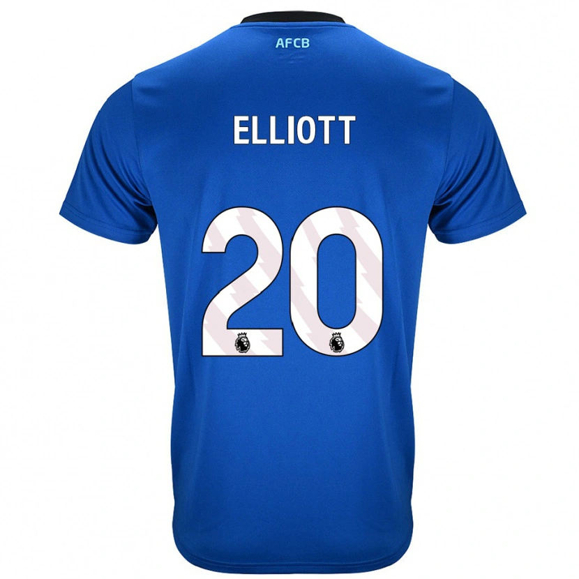 Danxen Kvinnor Kaitlyn Elliott #20 Blå Svart Bortatröja Matchtröjor 2025/26 Tröjor T-Tröja