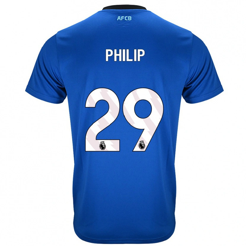 Danxen Kvinnor Philip Billing #29 Blå Svart Bortatröja Matchtröjor 2025/26 Tröjor T-Tröja
