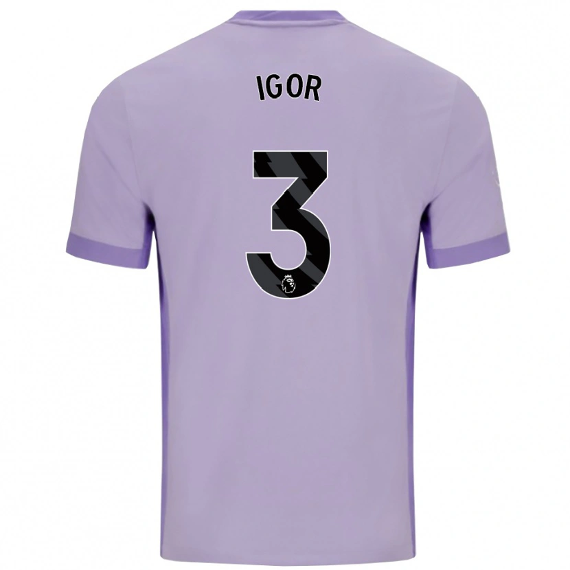 Danxen Kvinnor Igor #3 Taro Lila Vit Bortatröja Matchtröjor 2025/26 Tröjor T-Tröja