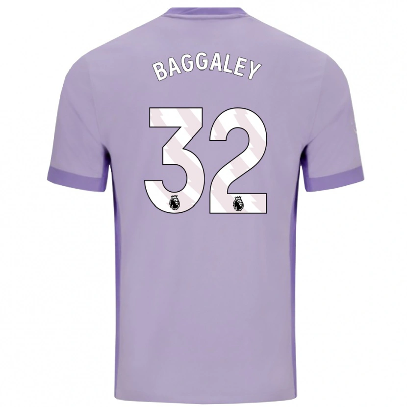 Danxen Kvinnor Sophie Baggaley #32 Taro Lila Vit Bortatröja Matchtröjor 2025/26 Tröjor T-Tröja
