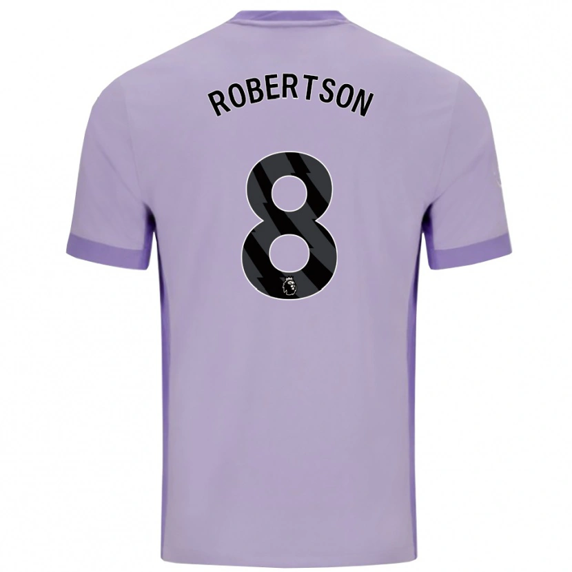 Danxen Kvinnor Josh Robertson #8 Taro Lila Vit Bortatröja Matchtröjor 2025/26 Tröjor T-Tröja