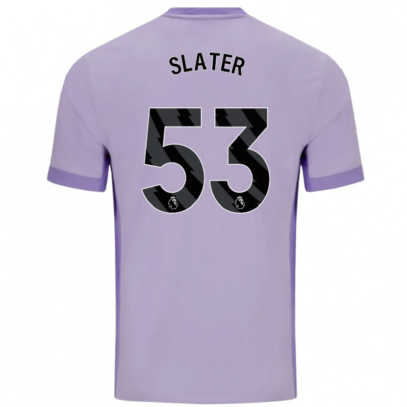 Danxen Kvinnor Jacob Slater #53 Taro Lila Vit Bortatröja Matchtröjor 2025/26 Tröjor T-Tröja
