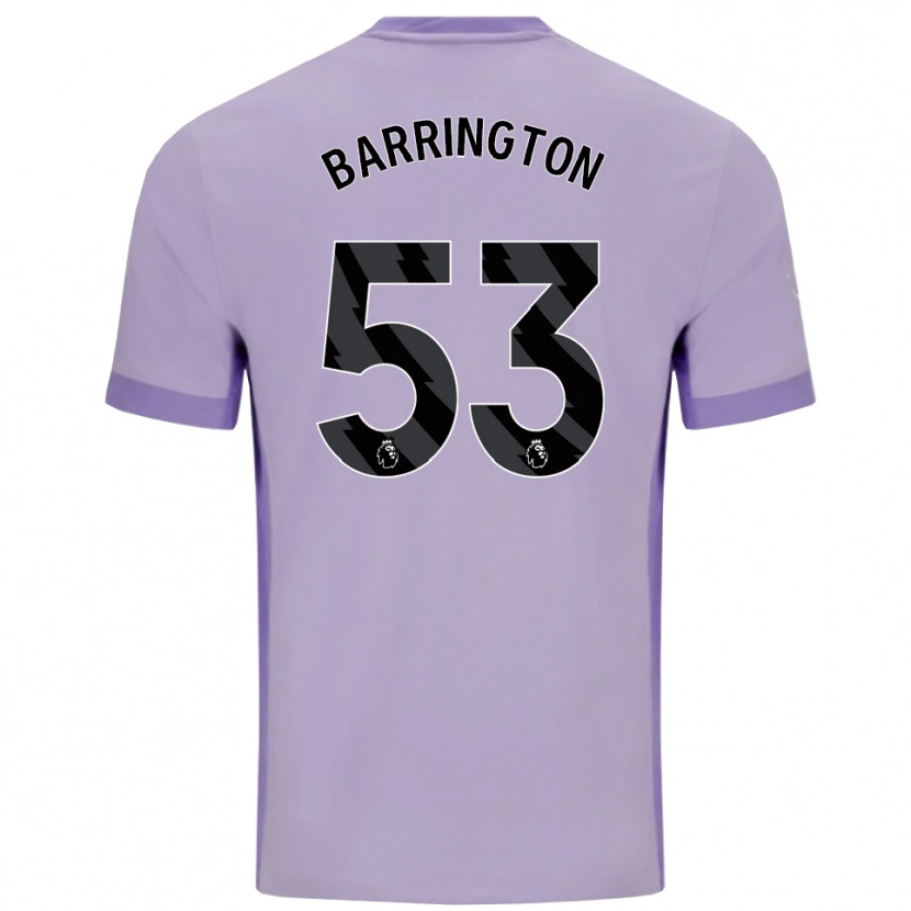 Danxen Kvinnor Luca Barrington #53 Taro Lila Vit Bortatröja Matchtröjor 2025/26 Tröjor T-Tröja