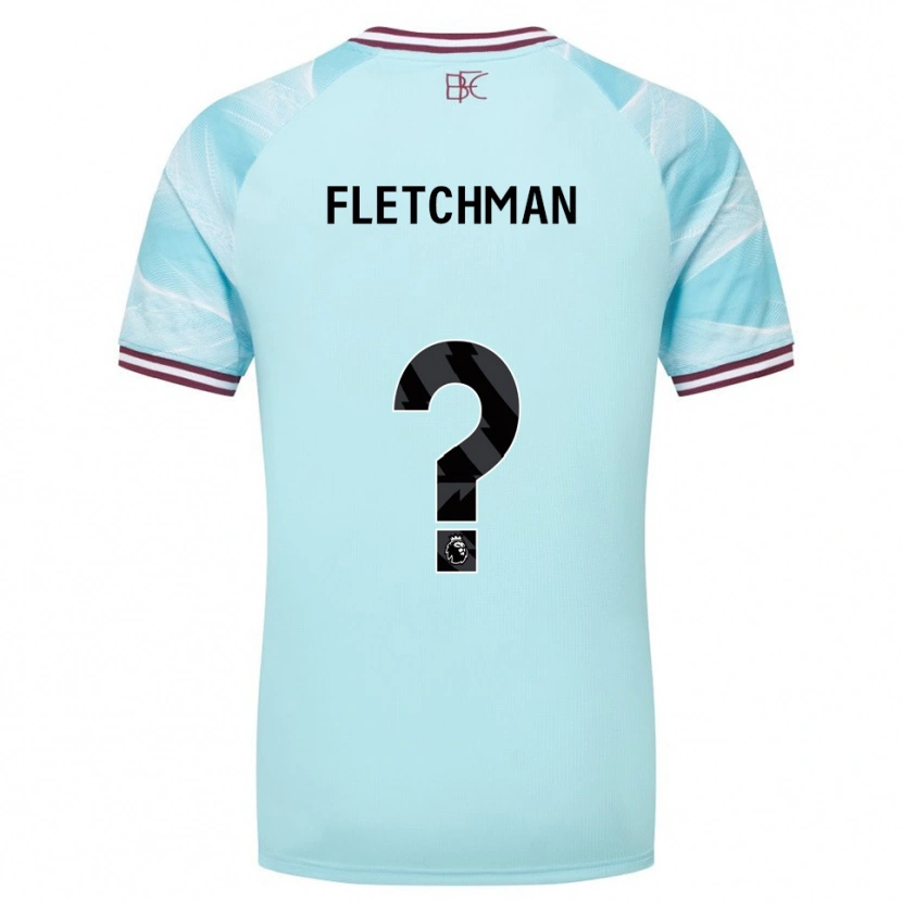 Danxen Kvinnor Diandro Fletchman #0 Himmelsblå Vinröd Bortatröja Matchtröjor 2025/26 Tröjor T-Tröja