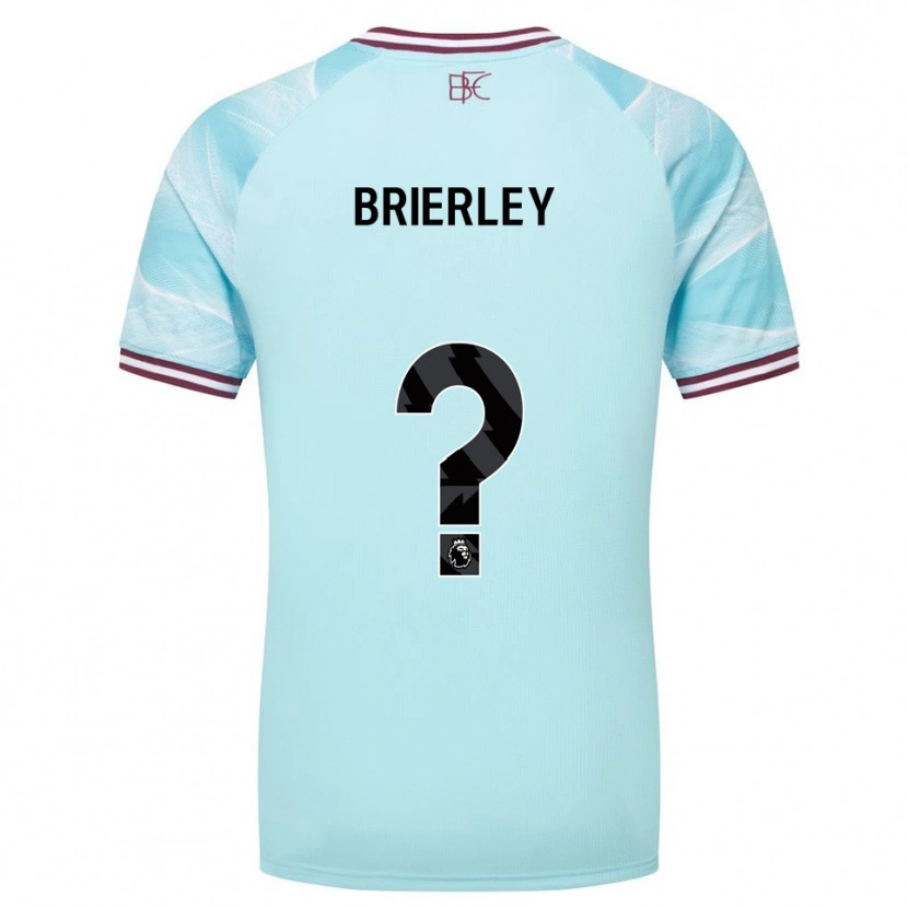 Danxen Kvinnor George Brierley #0 Himmelsblå Vinröd Bortatröja Matchtröjor 2025/26 Tröjor T-Tröja