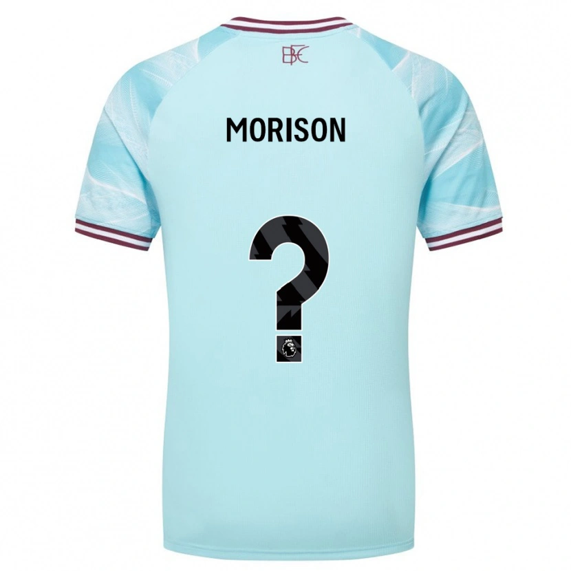 Danxen Kvinnor Dylan Morison #0 Himmelsblå Vinröd Bortatröja Matchtröjor 2025/26 Tröjor T-Tröja