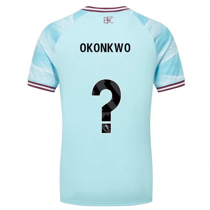 Danxen Kvinnor Destiny Okonkwo #0 Himmelsblå Vinröd Bortatröja Matchtröjor 2025/26 Tröjor T-Tröja