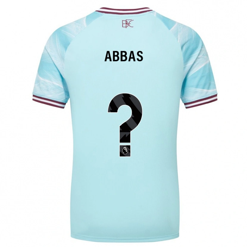 Danxen Kvinnor Adam Abbas #0 Himmelsblå Vinröd Bortatröja Matchtröjor 2025/26 Tröjor T-Tröja